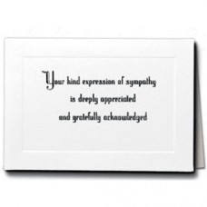 Raised Print Acknowledgment Cards