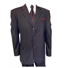 Closed Back Pin-Stripe Suit