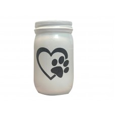 Pawfect Heart Cremation  Urn 50 - 75 cu. in. - Multiple Colors