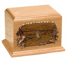 Trout Fishing Cremation Urn