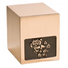 Timeless Bronze: Rose Cremation Urn