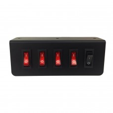 5 Switch 12volt Switchbox Panel