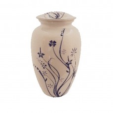 Blue Wild Flowers Cremation  Urn 195 cu. in.