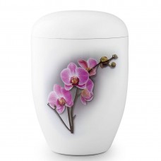 White Orchid Cremation Urn - Biodegrade Gypsum White Orchid Cremation Urn - Biodegrade Gypsum