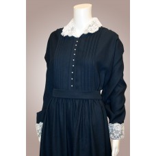 Dress - Polyester w/Lace Collar