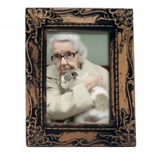 Antique Finish Photo Frame Applique for Urn