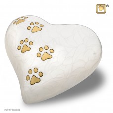 Pearl Love Paw 28 cu. in. Cremation Urn