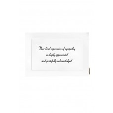 Acknowledgment Standard Print Embossed Panel