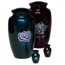 Hand-Painted Rose Cremation  Urn - Various Styles