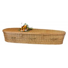 Natural Willow Casket - Suitable for Person 6 ft. 5 in.