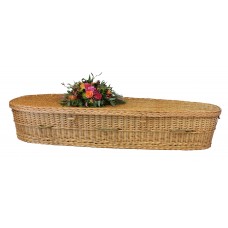 Natural Willow Casket - Suitable for Person 5 ft. 9 in.