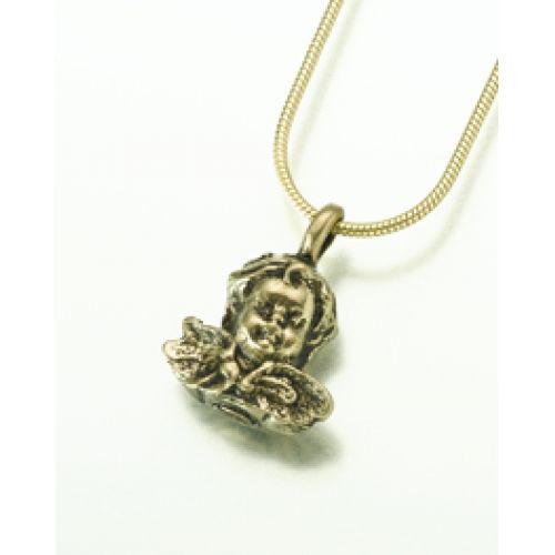 Cherub Pendant/Necklace - Cremation Urn Jewelry -  - 123BZ