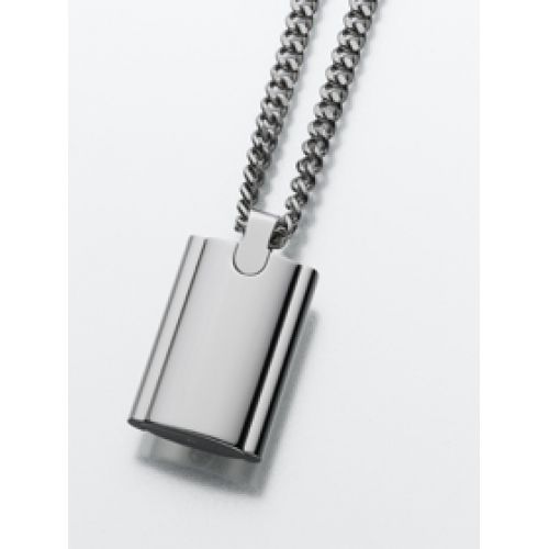 Flask Mens Pendant/Necklace Engravable Cremation Urn Jewelry -  - 174ST