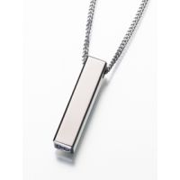 Long Narrow Slide Rectangle Pendant/Necklace Cremation Urn Jewelry