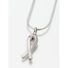 Remembrance Ribbon Pendant/Necklace Engravable Cremation Urn Jewelry