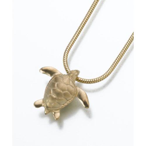 Sea Turtle Pendant/Necklace - Cremation Urn Jewelry -  - 157GV
