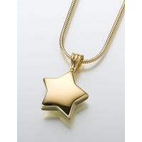 Star Pendant/Necklace Engravable Ashes Cremation Urn Jewelry
