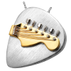 Cremation Jewelry Two-tone Guitar Pick Necklace Pendant for Music Lover Cremation Jewelry Two-tone Guitar Pick Necklace Pendant for Music Lover