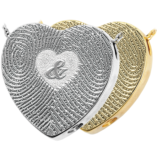 3D Duo Fingerprints Ampersand Keepsake Jewelry -  - 3D DPA-503/3109