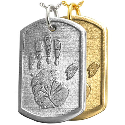3D Handprint Dog Tag Keepsake Jewelry -  - 3D Hand-507/3172/3506/2291
