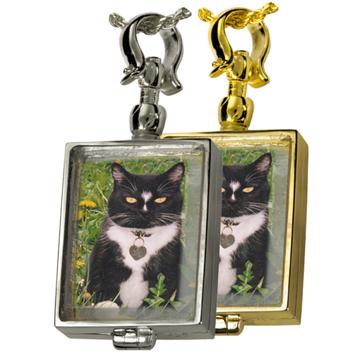 Pet Memorial Jewelry Victorian Glass Locket (not for ashes) Pendant -  - 5002