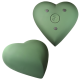 Baby Urn: Brass Heart Violet- Actual Hands or Feet Prints Option- -  - 9004 heart hands/feet