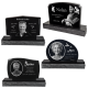 Photo Laser Engraved Granite Headstone- Oblong -  - MG-G-8x12 oblong 2 piece