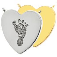 B&B Heart Footprint Jewelry