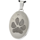 B&B Oval Actual Pawprint Jewelry -  - PP-501/3507