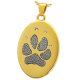 B&B Oval Actual Pawprint Jewelry -  - PP-501/3507