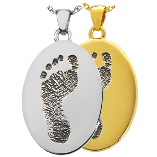 B&B Oval Footprint Jewelry -  - foot-501/3507