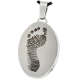 B&B Oval Footprint Jewelry -  - foot-501/3507