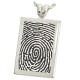 B&B Rectangle Fingerprint Jewelry -  - FP-508/3108