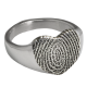 Bold Heart Fingerprint Ring -  - 2042/B FCFPHeart