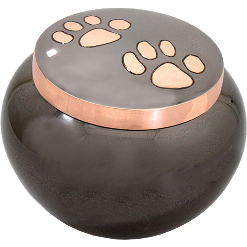 Dog Urns: Copper Pawprints Gloss- Large -  - 8307XL