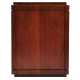 Cherry Finish Grooved Vertical Wood Urn -  - M-022 cherry