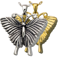 Cremation Jewelry: Antique Butterfly Pendant