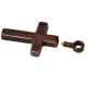 Cremation Jewelry: Antique Cross Pendant (Holds Ashes) -  - 8534 ant