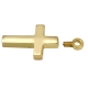 Cremation Jewelry: Brass Cross Pendant -  - 8534 brass