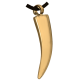 Cremation Jewelry: Sabre Tooth Pendant
