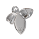 Cremation Jewelry: Butterfly Teardrop Pendant -  - 3821