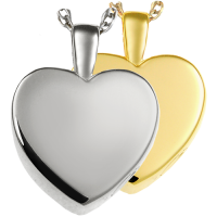 Cremation Jewelry: Classic Heart, Small Pendant