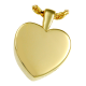 Cremation Jewelry: Classic Heart, Small Pendant -  - 3146