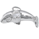 Cremation Jewelry: Dolphin With Stone Pendant -  - 3209
