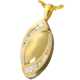 Cremation Jewelry: Double Tear Stone Pendant -  - 3195