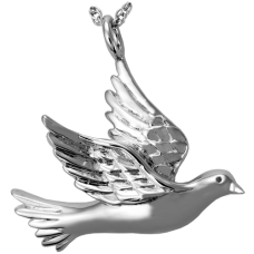 Cremation Jewelry: Dove Pendant