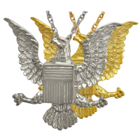 Cremation Jewelry: Eagle Badge Pendant