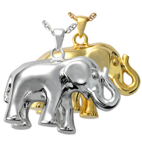 Cremation Jewelry: Elephant Never Forgets Pendant