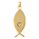 Cremation Jewelry Fish Cross Pendant -  - 3853