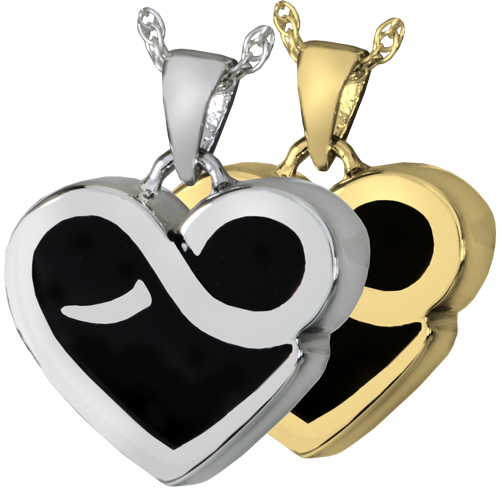 Cremation Jewelry: Infinity Heart Pendant -  - 3544
